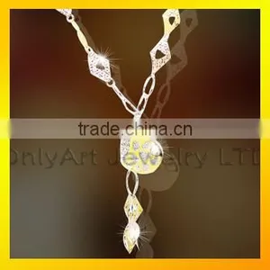 925 Sterling Silver Necklace Set Jewelry Newest Body Chain Necklace thumbnail-6