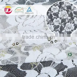 2016 New Fancy Cheap Stretch Embroidery Sequined Designer Dress Fabrics thumbnail-5