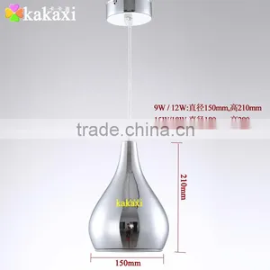 The Gourd LED Pendant Lights 12W Plated Silver Color Creative Dining Room LED Droplight thumbnail-2
