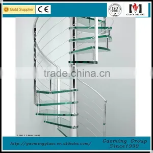Gold Supplier in for 11 Years Stainless Steel Glass Staircase With Many Designs/Low Price/high Quality GM-C301 thumbnail-1