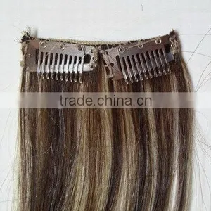 Clips in Hair Extension,clip on Hair Extension,natural Wave Clip Hair thumbnail-4