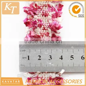 Adorable Style Pink Color Lace Trim for Young Lady Dress thumbnail-3