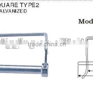 Zinc Plated & Nickel Plaed Square Shape Linch Quick Pin Hitch Pin Clip Single Winded in China Rigging Hardware thumbnail-4