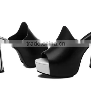 Girls Sebra-stripe Latest High Heel Ladies Dress Shoes thumbnail-2