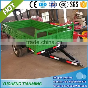 Tractor Drag Two Wheels 3 Tons Farm Trailers for Sale thumbnail-4