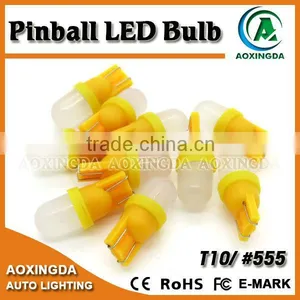 T10 Wedge 6.3V Pinball Led Bulb 555 Yellow thumbnail-1