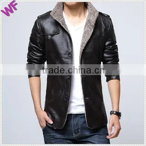 Custom Made Unique Logo Hight Quality Man Leather Jacket thumbnail-5