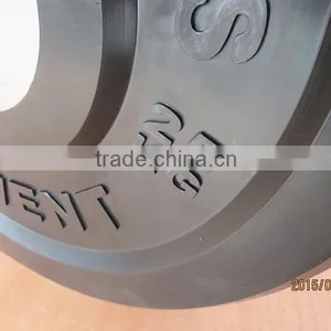 Weight Plate/olympic Weightplate/competition Weight Plate/bumper Plate/rubber Coated/whole Rubber Plate/color Black/130mm 13cm thumbnail-1
