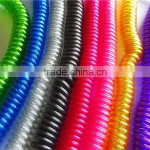 Wholesales DC3.5MM Transparent Spiral Metal Cable thumbnail-6
