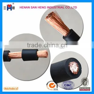 25 Mm2 50mm2 70mm2 Electric Black Rubber Weld Core Welding Cable Copper Aluminum Welding Cable Connector thumbnail-2