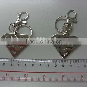 Zinc Alloy Nickel Free Plated Superman Keychain thumbnail-1