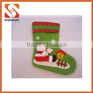 SJ-6817 Light up Sock Gift Bag Flashing Tree Decorating Led Lights Santa Claus Christmas Stocking thumbnail-1