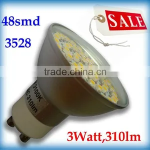 Saving Energy 3W GU10 48smd 20pcs/Lot LED Spot Lighting Lamp thumbnail-1
