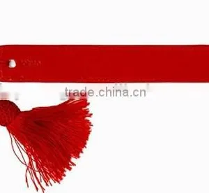 Promotional Gift Leather Book Mark With Tassel thumbnail-1