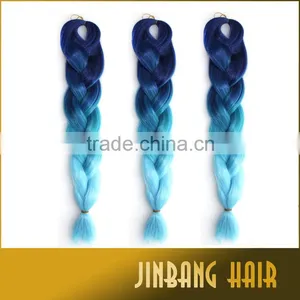 High Quality 100g 24inch High Temperature Synthetic Hair Ombre Jumbo Braid thumbnail-2