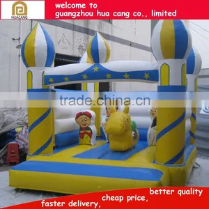 High Quality Cheap Bright-colored Castle Inflatable Bouncer thumbnail-1