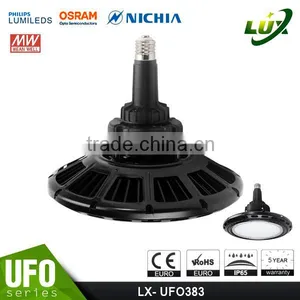 5 Years Warranty Promotion Price Wireless & Motion Control 2016 CE Rohs Approved Meanwell Driver 120W UFO LED High Bay Fixture thumbnail-3