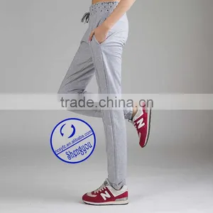Wholesale Custom 100% Polyester Grey Women Yoga Sweat Pants thumbnail-4