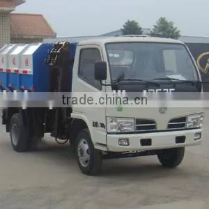 DFAC 4X2 Self-load and Self-unload Garbage Truck thumbnail-1