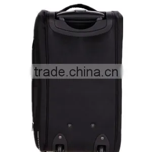 Fashion Black Polyester Rolling Duffel Bag With Trolley Super Light thumbnail-5