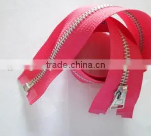 5# Metal Zipper Aluminum Zipper Teeth Zipper Open End Zipper With Auto-lock Zipper Slider Jacket Zipper thumbnail-2