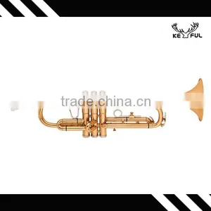 Keful bb Tone Yellow Brass Trumpet Made in China thumbnail-1