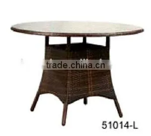 Outdoor Full Weaving Round Shape PE Rattan Table thumbnail-4