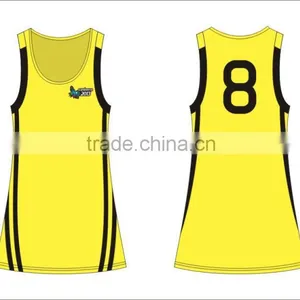 Wholesale Custom Sublimation Cheap Netball Jersey/ Netball Wear Netball Dress thumbnail-2
