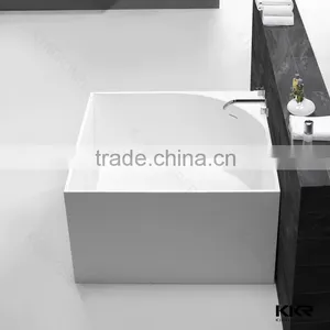 Custom Bath Tub Small Sitting Bathtub Artificial Stone Bathtubs thumbnail-5