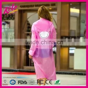 Fashion EVA Travel Thickening Eco-friendly Disposable Raincoat thumbnail-1