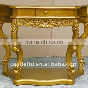 Gold Carved Curved Console thumbnail-1