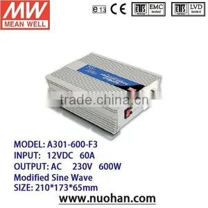 Meanwell 600W Modified Sine Wave DC-AC Power Inverter 12v thumbnail-1