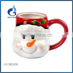 Factory Promotional 3D Ceramic Christmas Owl Mugs Decorative Wholesale thumbnail-5