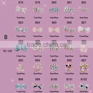 New Nail Art Decoration Tips Nail 3D Alloy Nail Fashion Jewelry Gold thumbnail-2