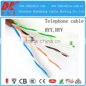 2 /5/10/20/30/50pairs Underground Solid or Twisted Copper Elephone Cable Stranded PE Insulation Pvc Sheath Telephone Cable thumbnail-1