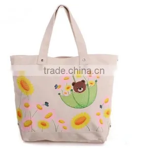 New Arrival Vintage Heavy Canvas Tote Bag Beach Cotton Bag thumbnail-4