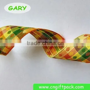 1" Garment Accessories Fabric Plaid Ribon thumbnail-3
