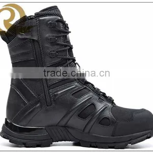 Genuine Leather Military Dms Combat Boots With Side Zipper thumbnail-2