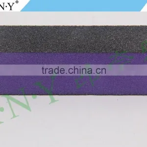 Nail Art Manicure Polishing Cheap Purple Sponge 3 Way Nail Buffer thumbnail-2