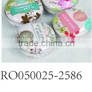 High-end Metal Round Shape Small Balm Tinplate Packing Box for Gift Packing thumbnail-1