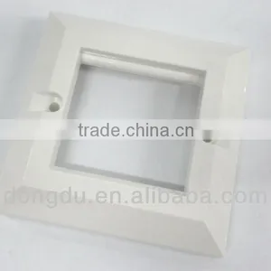 UK 86*86mm RJ45 2 Port Wall Mount Face Plate thumbnail-1