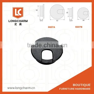 Black Office Plastic Desk Grommets for Computer Desk thumbnail-1