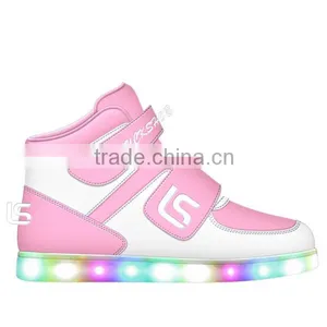 HIGH TOP Kids LED Flat Shoe, Recharging Kids LED Sport Shoe, Wholesale Kids LED Flat Shoe thumbnail-4