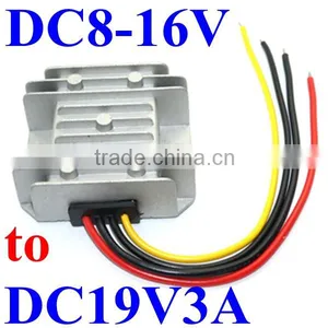 Waterproof DC Boost Converter 8-16V 12V 13V Step up to 19V 3A 50W 57W Car Power Supply With Aluminum Housing thumbnail-1