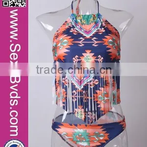 Wholesale Women Halterneck Swimwear Micro Rhinestone Bikini Connector thumbnail-1