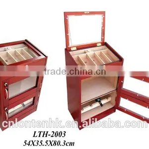 Glass Top Cigar Cabinet Humidor Wine Humidor Cabinet Manufacturer thumbnail-1