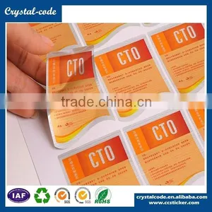 Full Color Water Resistant Adhesive Sticker Aluminum Foil Label thumbnail-1