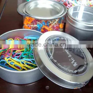 Tin Box Within Paper Clips/Stationery Supplies Colorful Paper Clip/Tin Box Within Paper Clips Small Quantity Order thumbnail-1