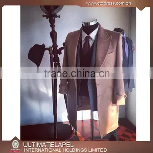 2016 New Fashion Custom Made Wool Long Overcoats for Men thumbnail-1