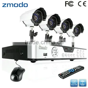 Zmodo 4 Channel DVR IR Outdoor Camera Video Security System thumbnail-1